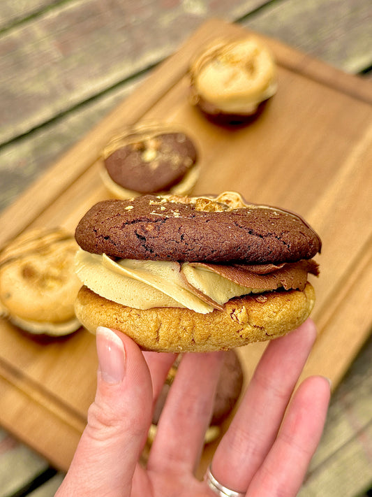 PB&C Puff Cookie Sandwiches Recipe
