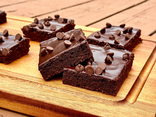High-Protein Triple Chocolate Fudge Brownies